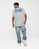 New Era Golden State Warriors Pinstripe T-Shirt Grey