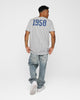 New Era Los Angeles Dodgers Pinstripe T-Shirt Grey