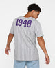 New Era Los Angeles Lakers Pinstripe T-Shirt Grey