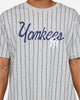 New Era New York Yankees Pinstripe T-Shirt Grey