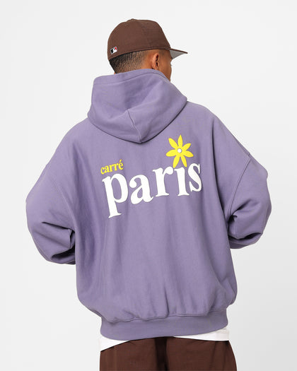 Carre Petal Oversized Hoodie Purple