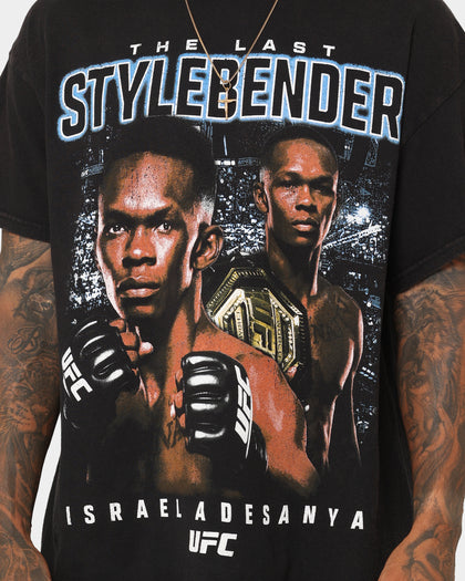 UFC By Goat Crew Israel Adesanya Stylebender Vintage T-Shirt Black Wash