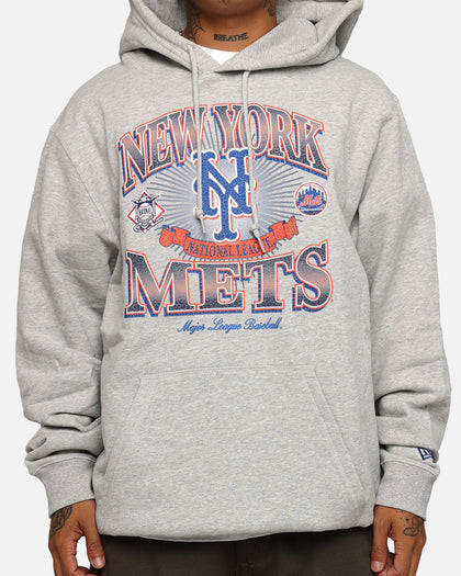 New Era New York Mets Pullover Hoodie Grey