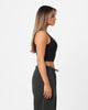 Joah Brown Women's Contour Crop Tank Top Onyx