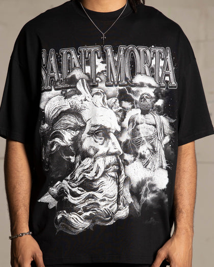 Saint Morta Zeus Boxy T-Shirt Black