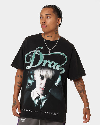 American Thrift X Harry Potter Draco Vintage T-Shirt Black Wash