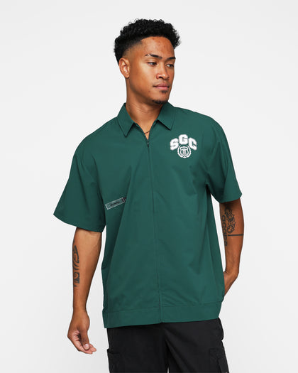 Students Golf Baker Cabana Shirt Green
