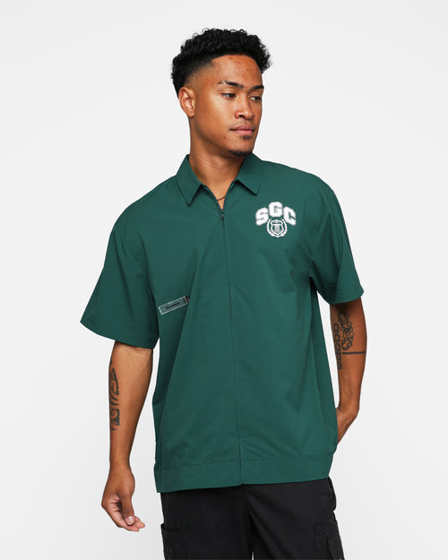 Students Golf Baker Cabana Shirt Green