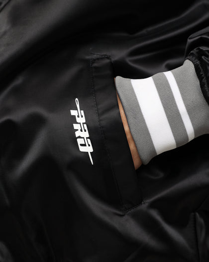 Pro Standard Las Vegas Raiders Satin Varsity Jacket Black/Grey