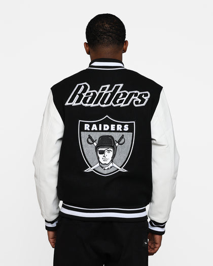 Pro Standard Oakland Raiders Wool Varsity Jacket Black/White