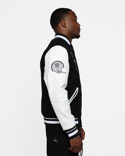 Pro Standard Oakland Raiders Wool Varsity Jacket Black/White