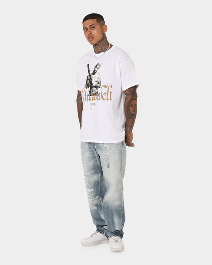 Tupac Machavelli Photo T-Shirt White