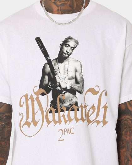 Tupac Machavelli Photo T-Shirt White