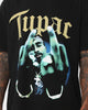 Tupac Middle Finger T-Shirt Washed Black