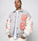 Loiter Flower Varsity Jacket Light Grey/Off White