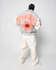 Loiter Flower Varsity Jacket Light Grey/Off White