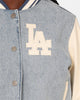 Pro Standard Women's Los Angeles Dodgers Varsity Jacket Denim