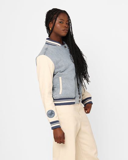 Pro Standard Women's Los Angeles Dodgers Varsity Jacket Denim