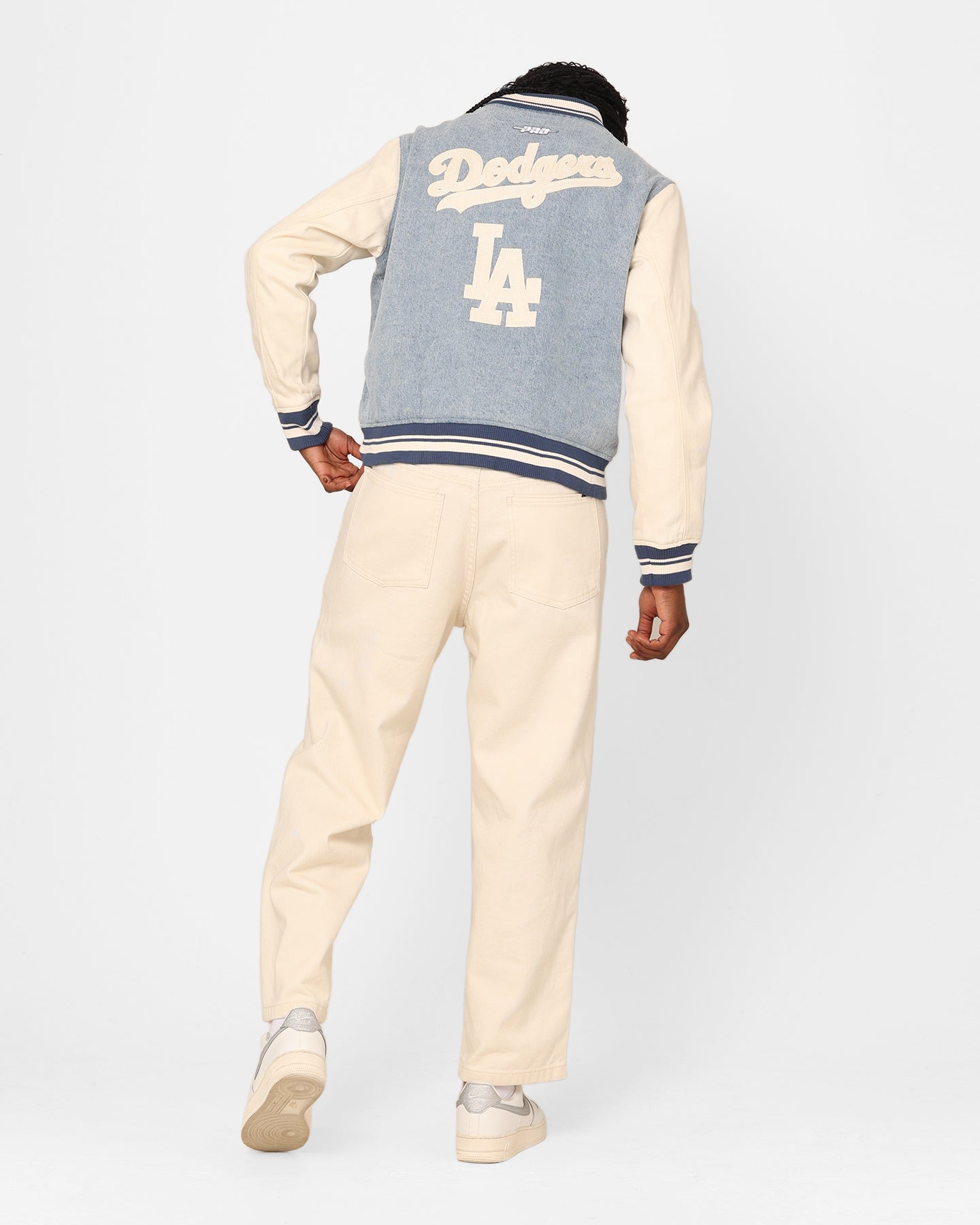 Pro Standard Women's Los Angeles Dodgers Varsity Jacket Denim