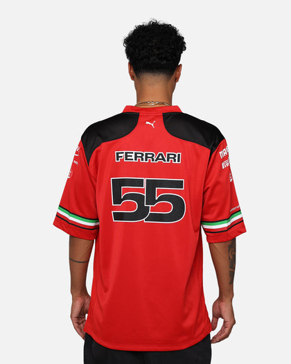 Puma X Scuderia Ferrari Carlos Sainz American Football Jersey Rosso Corsa
