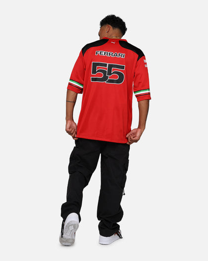 Puma X Scuderia Ferrari Carlos Sainz American Football Jersey Rosso Corsa