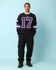Carré Gridiron Knitted Sweater Black/Purple/White