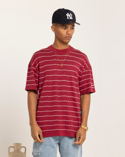 Carre Thorny Oversized T-Shirt Maroon