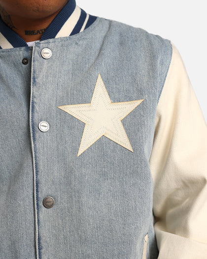 Pro Standard Dallas Cowboys Varsity Denim Jacket Denim/Linen