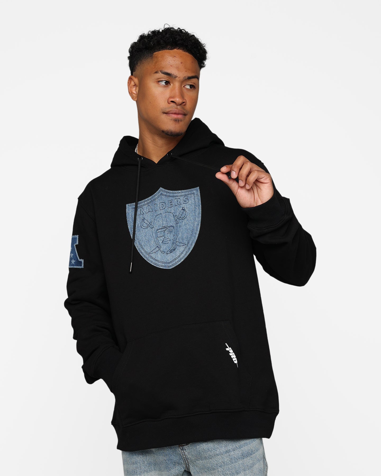 Pro Standard Las Vegas Raiders Varsity Blue Hoodie Black | Culture