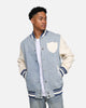 Pro Standard Las Vegas Raiders Varsity Denim Jacket Denim/Linen