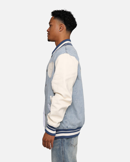 Pro Standard Las Vegas Raiders Varsity Denim Jacket Denim/Linen