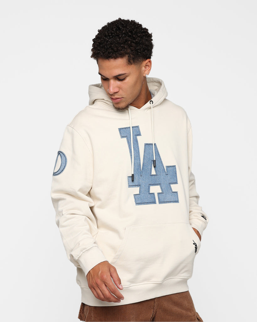 Men's Pro Standard White Los Angeles Dodgers Logo Pullover Hoodie