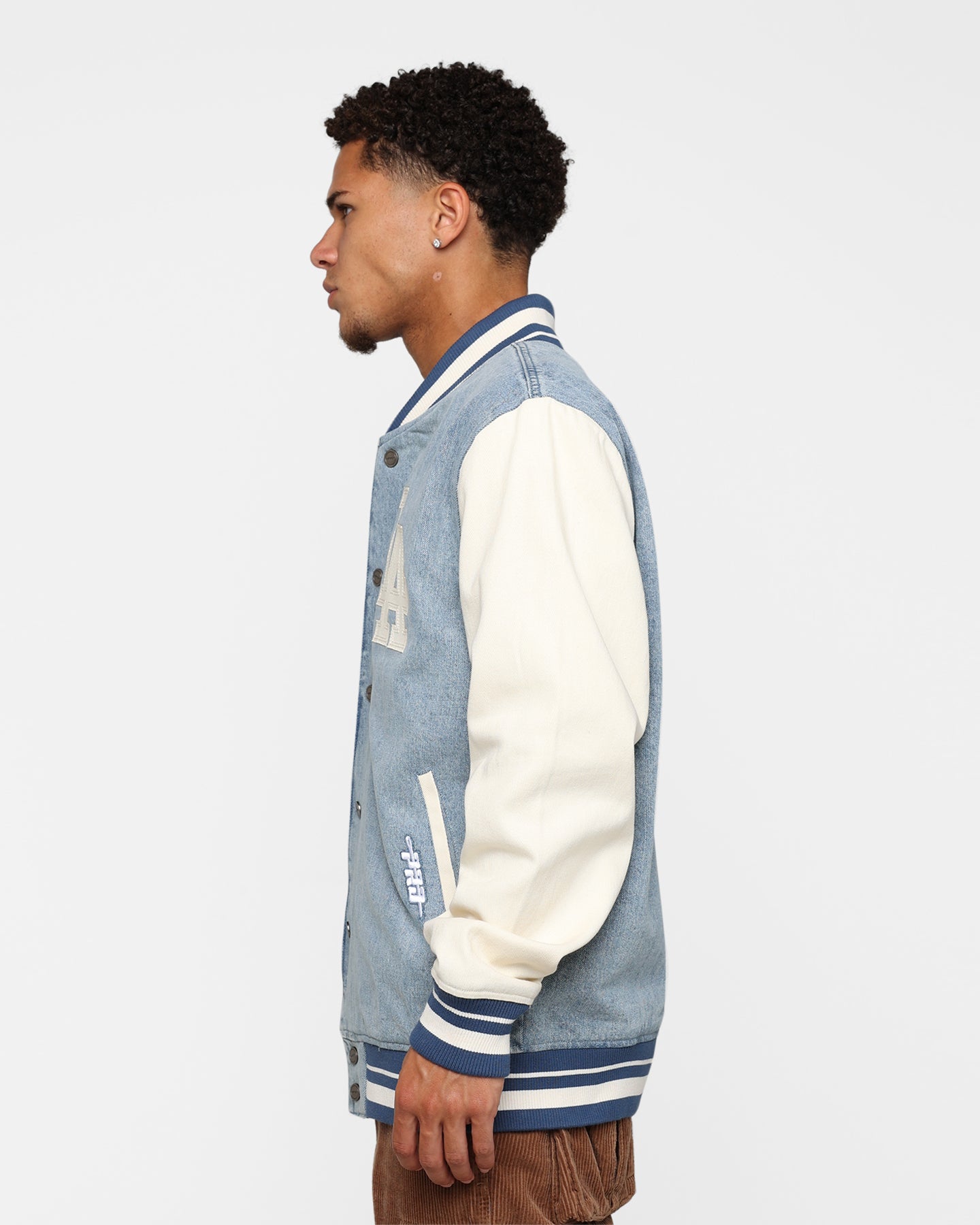 Pro Standard Los Angeles Dodgers Varsity Blue Jacket Denim/Linen