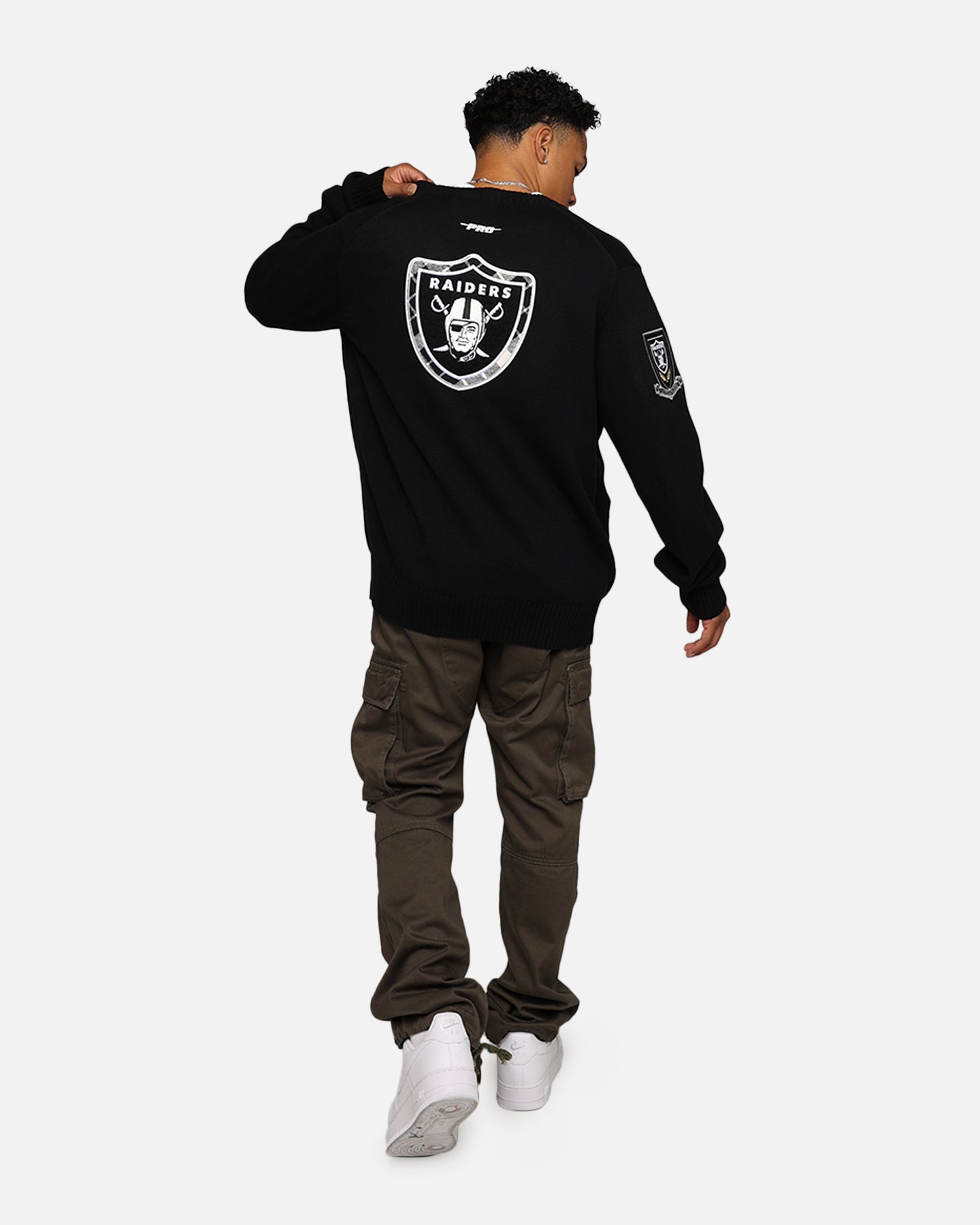 Pro Standard Las Vegas Raiders Pro Prep Knitted Cardigan Black