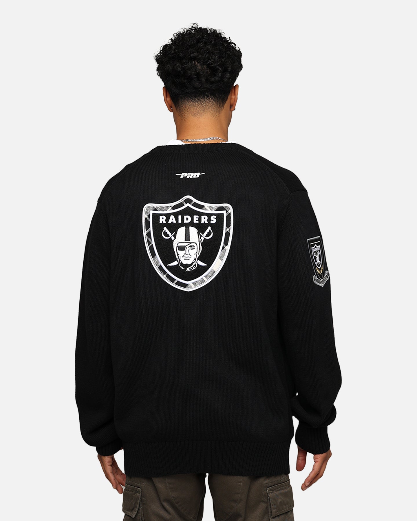 Pro Standard Las Vegas Raiders Pro Prep Knitted Cardigan Black