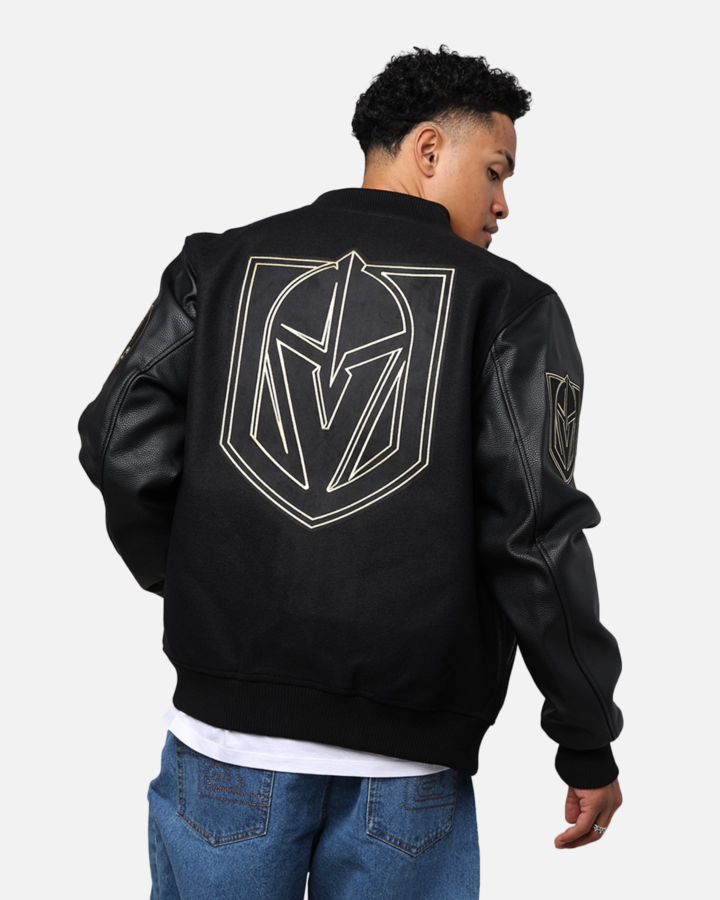 Pro Standard Vegas Golden Knights 'Black & Gold' Varsity Jacket