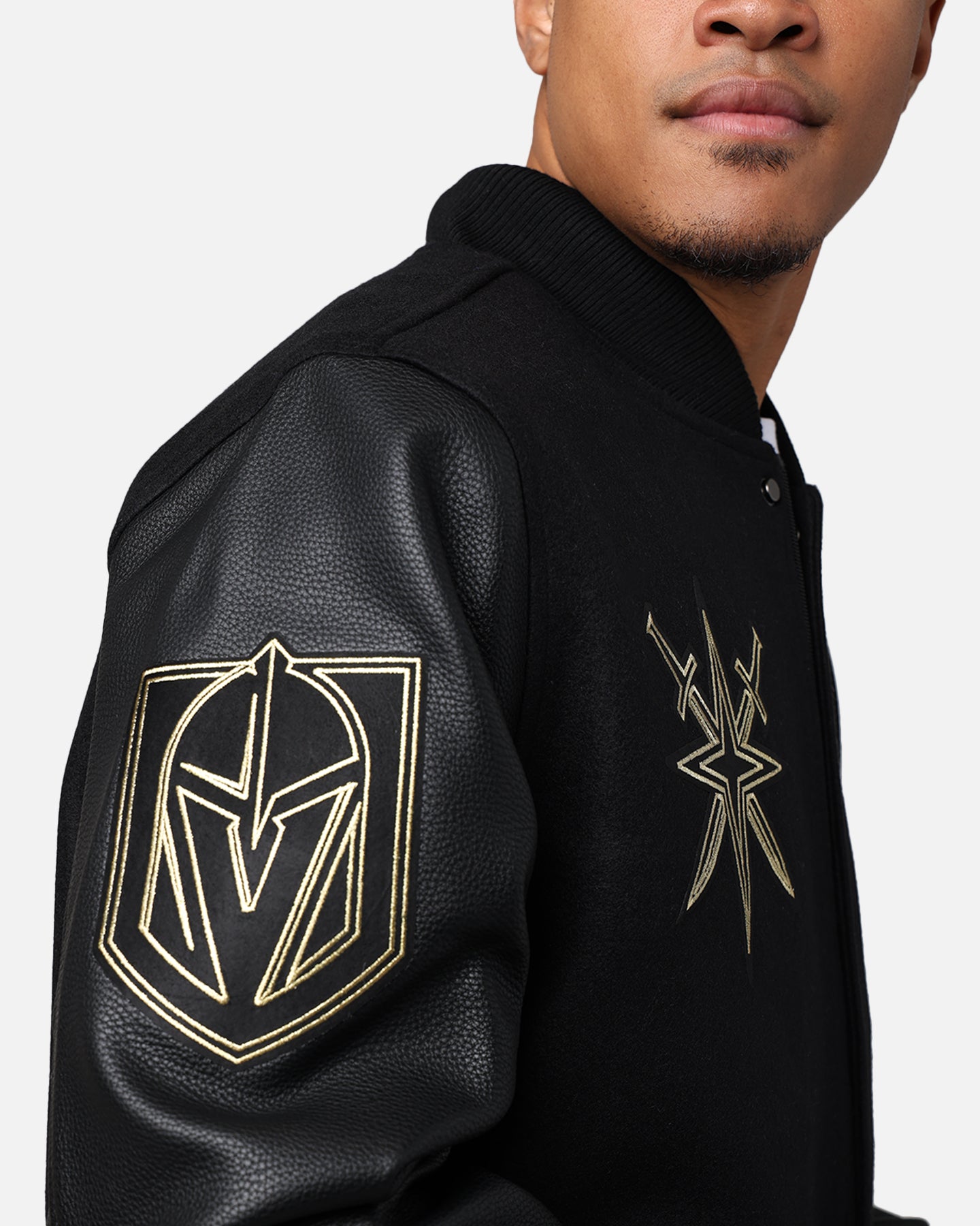 Pro Standard Vegas Golden Knights 'Black & Gold' Varsity Jacket