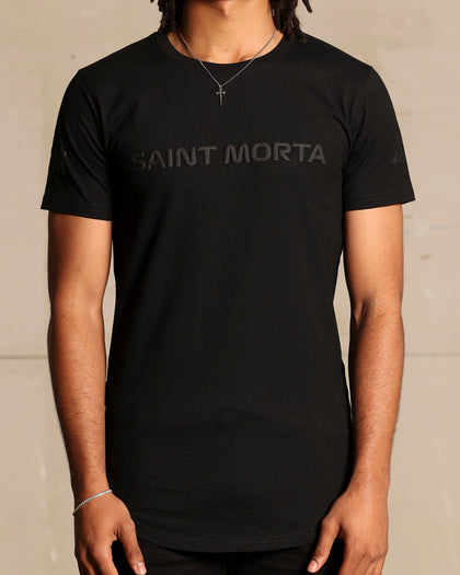 Saint Morta Moto El Duplo T-Shirt Black/Black