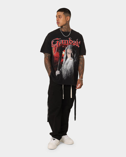 73Studio X The Lord Of The Rings Gandalf Vintage T-Shirt Black Wash