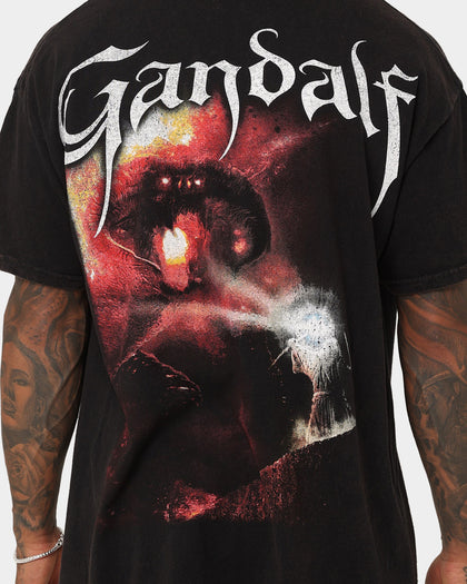 73Studio X The Lord Of The Rings Gandalf Vintage T-Shirt Black Wash