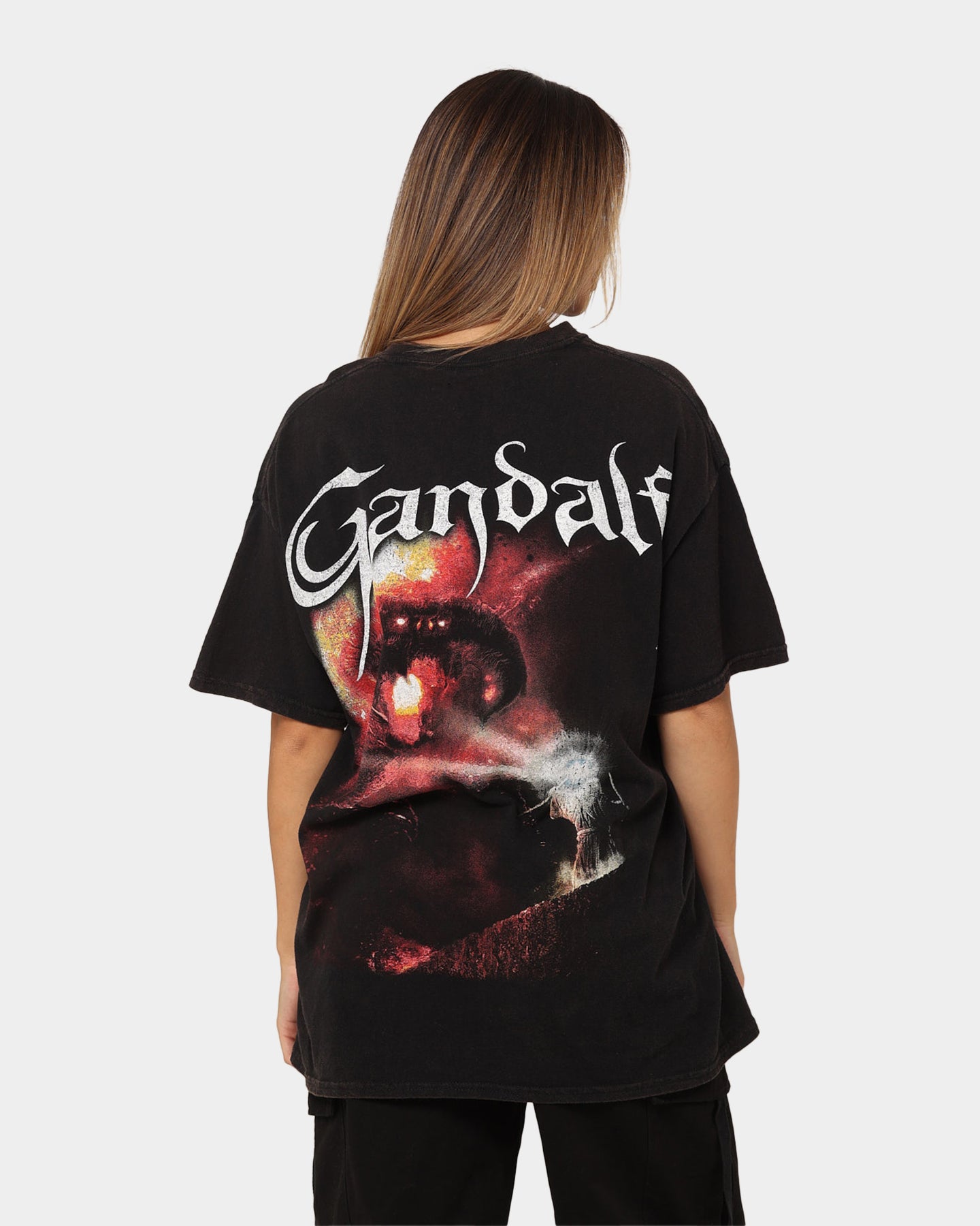 73Studio X The Lord Of The Rings Gandalf Vintage T-Shirt Black