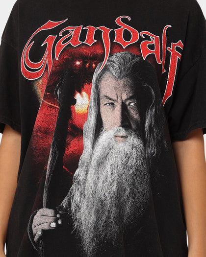 73Studio X The Lord Of The Rings Gandalf Vintage T-Shirt Black Wash