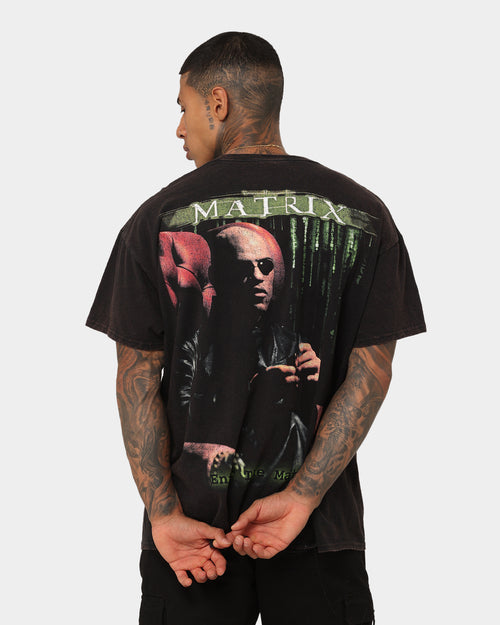 American Thrift X The Matrix Morpheus Vintage T-Shirt Black Wash