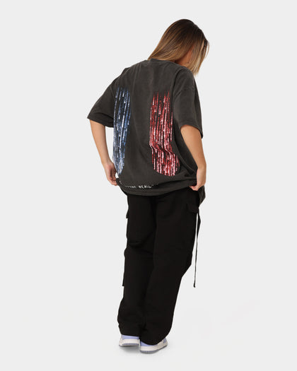 73Studio X The Matrix Heavyweight Vintage T-Shirt Black Wash