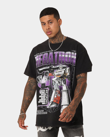 73Studio X Transformers Megatron Vintage T-Shirt Black Wash