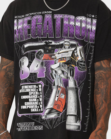 73Studio X Transformers Megatron Vintage T-Shirt Black Wash