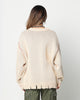 Loiter Fable Distressed Knit Sweater Stone