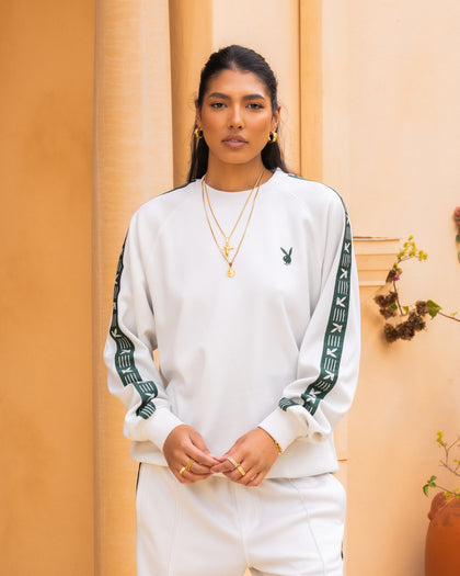 Playboy By Culture Kings Pleasure Crewneck Stone/Green