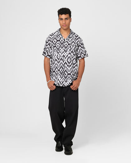 XXIII Horizon Button Up Shirt Black/White