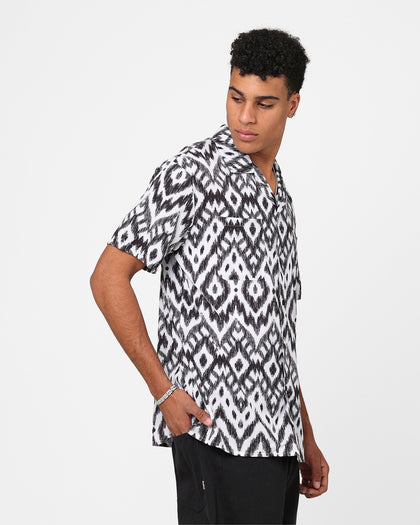 XXIII Horizon Button Up Shirt Black/White